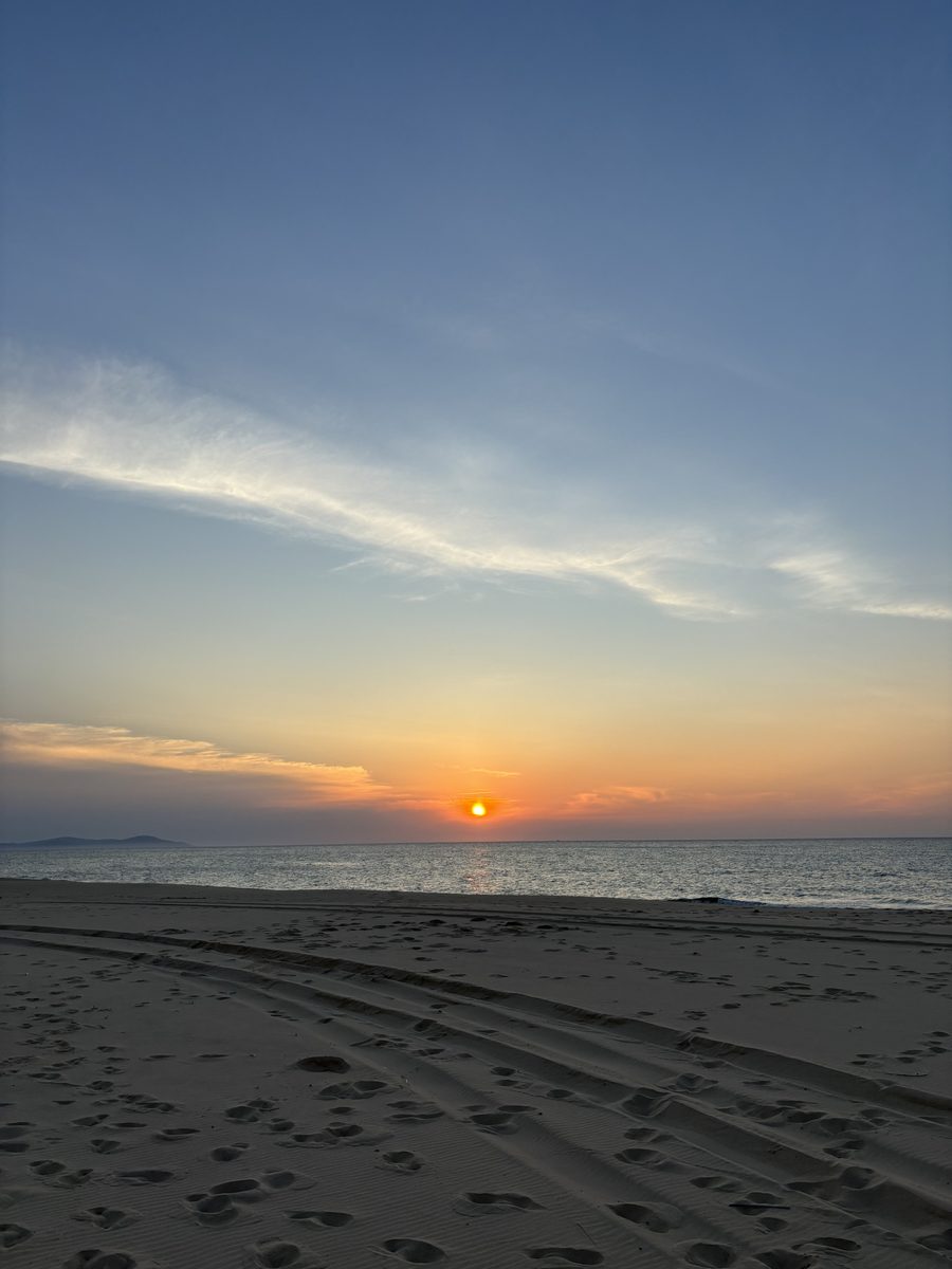 Coucher de soleil plage Trinergy